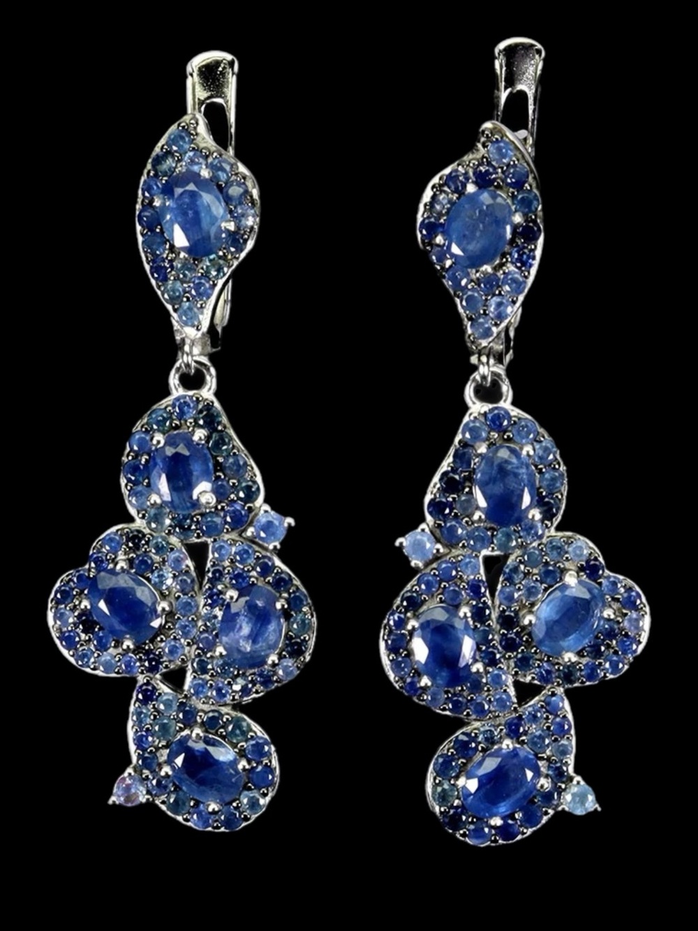 Breathtaking Genuine Sapphire Earrings